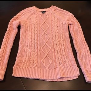 GAP Kids Light Pink Cable-knit Sweater Sz 14/16XXL
